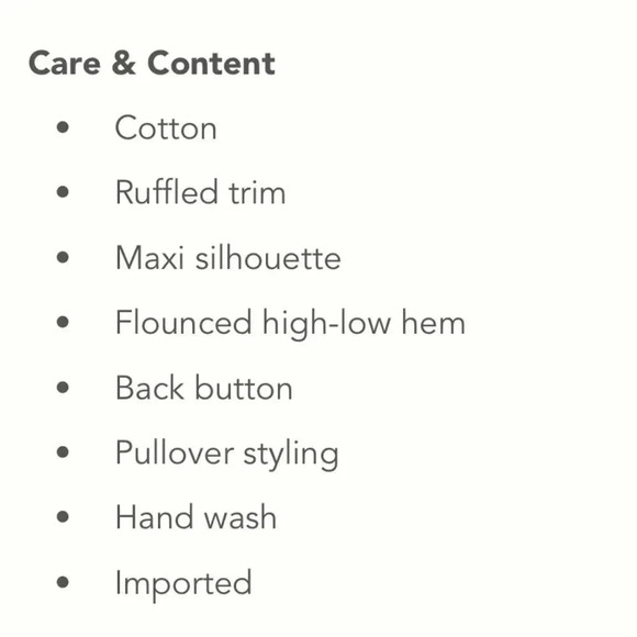 NWT! ANTHOLOGIE Maeve Selah High-Low Maxi Dress - Picture 9 of 9